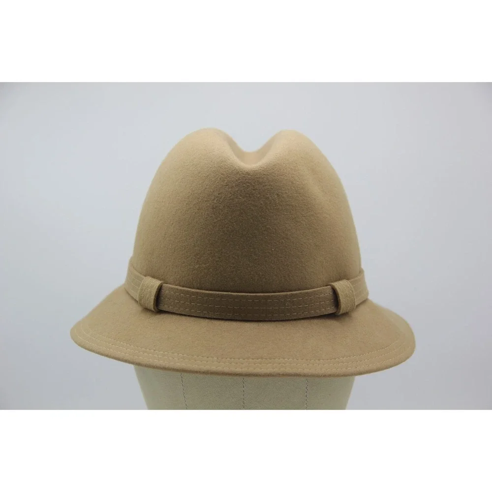 Cappagallo Vintage 100% Wool Felt Fedora Hat Women's Beige